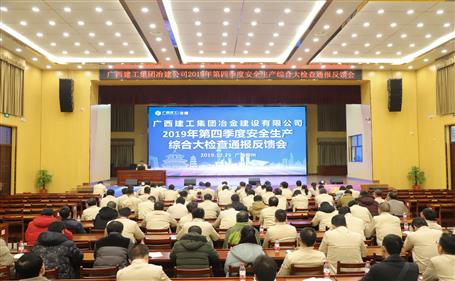 公司召開2019年第四季度安全生產(chǎn)綜合大檢查通報(bào)反饋會(huì)