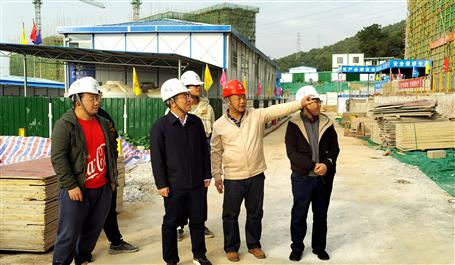 廖立波到第二分公司承建項目調(diào)研指導工作